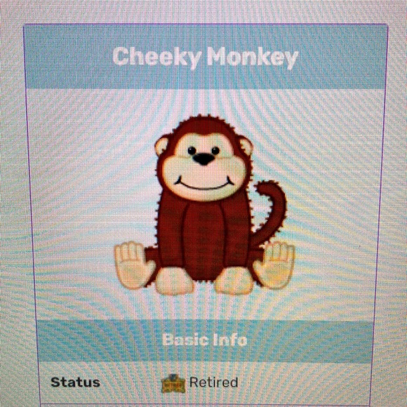 Retired Collectable Webkinz Cheeky Monkey (WITH CODE) - Picture 5 of 5